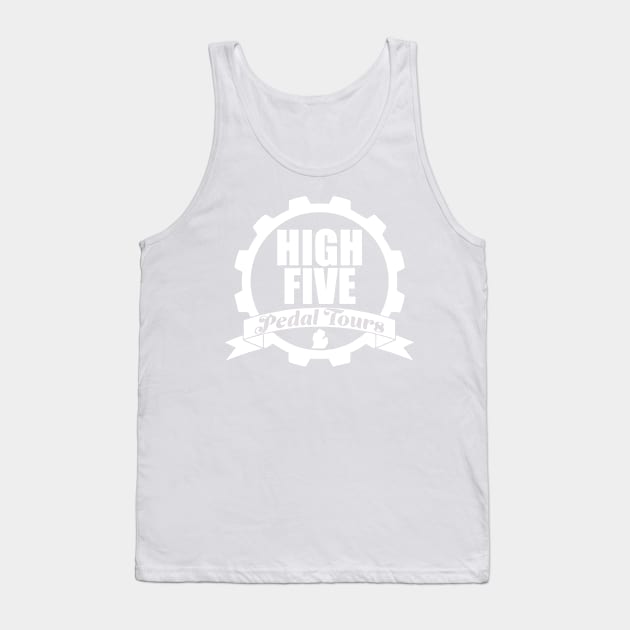 High Five - White Logo Tank Top by HighFive